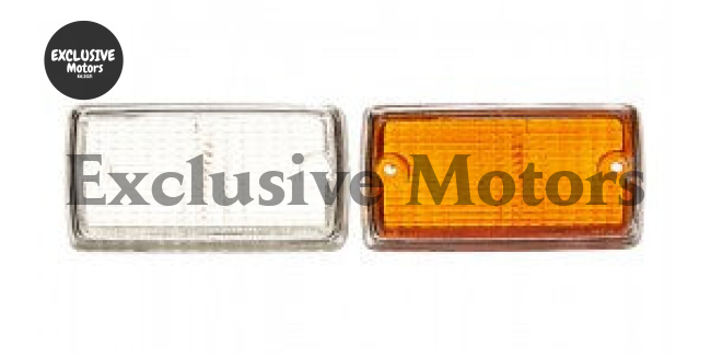Ford Escort MK1 Indicator lense only amber with chrome each 25-16-97-2