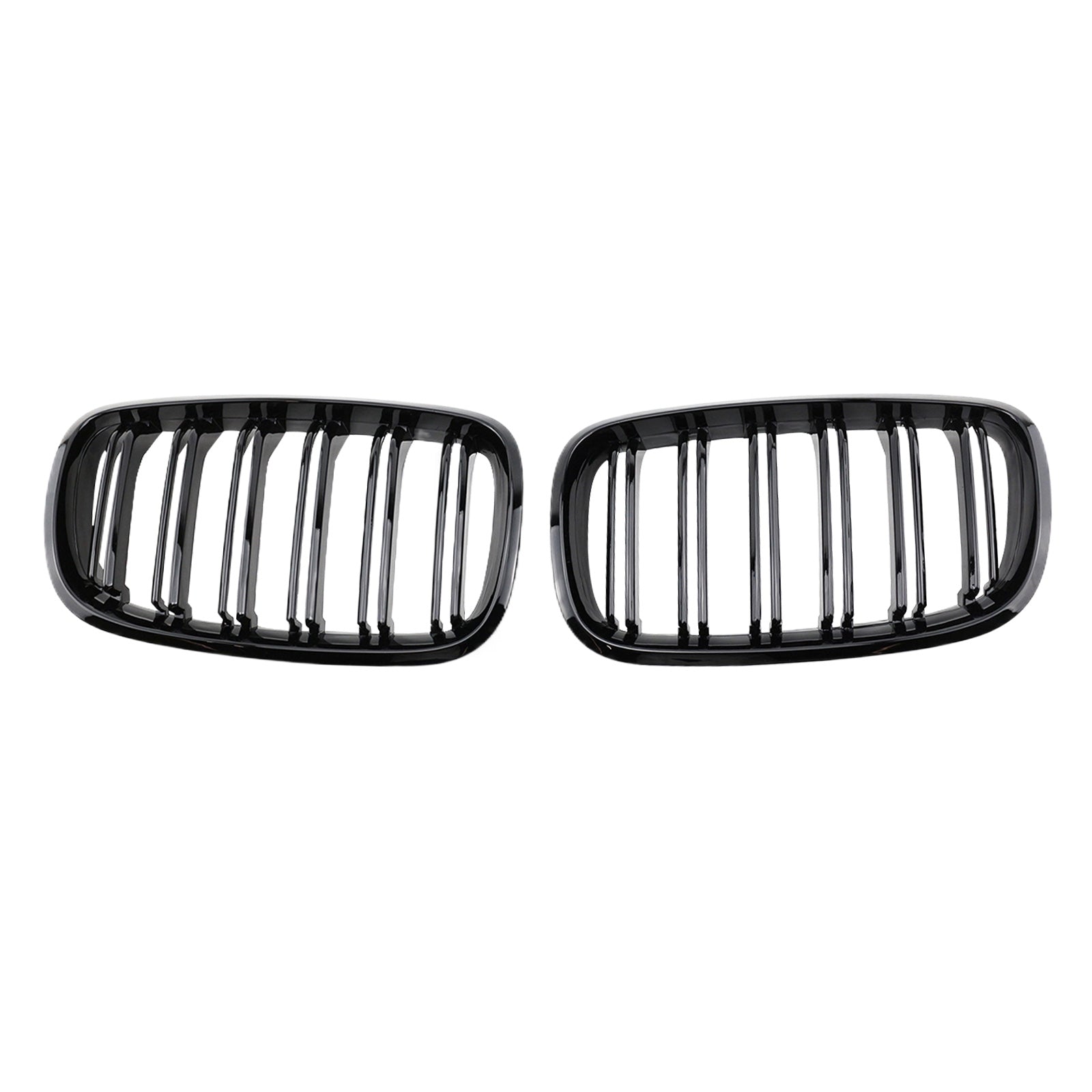 2x Front Grill Grille Gloss Black Suitable For BMW E70 X5 / E71 X6 2007-2013-0