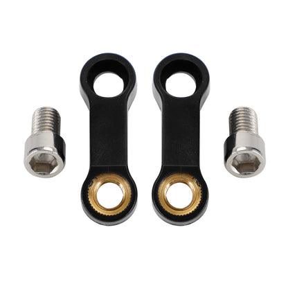 10mmx1.5 Motorcycle ABS Mirror Riser Extender Adapter Mounts Arm Right-hand Pair