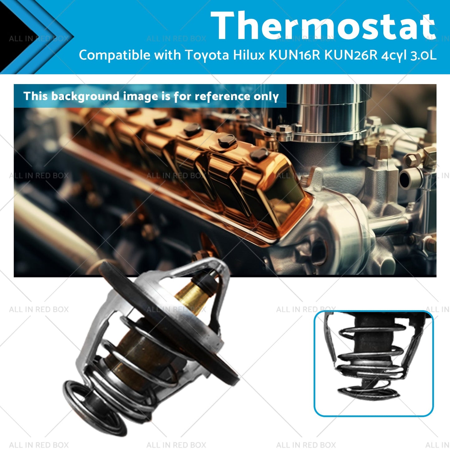 Thermostat 3.0L Diesel for Toyota Hilux KUN16R KUN26R 2005-2015