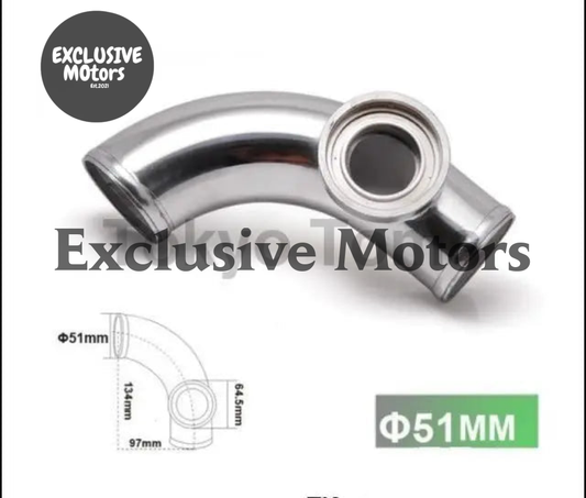 2"51mm 90 degree Flange Pipe Fit For Type-2 II 2 Adjustable SQV BOV Blow Off Valve TK-BOV01FP51-90R - Tokyo Tom's
