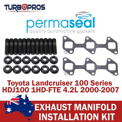 Permaseal Exhaust Manifold Stud&Gasket Kit for Toyota Landcruiser 100Series 4.2L