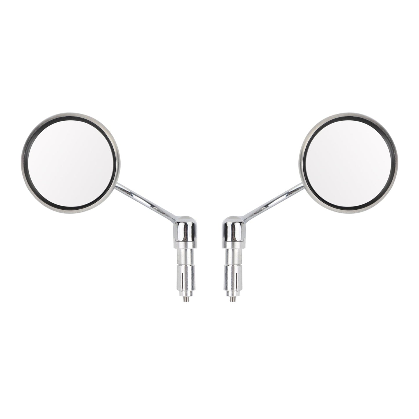 Chrome Handlebar End Mirrors For Motorcycle Cafe Racer Old School Clubman 22mm Generic