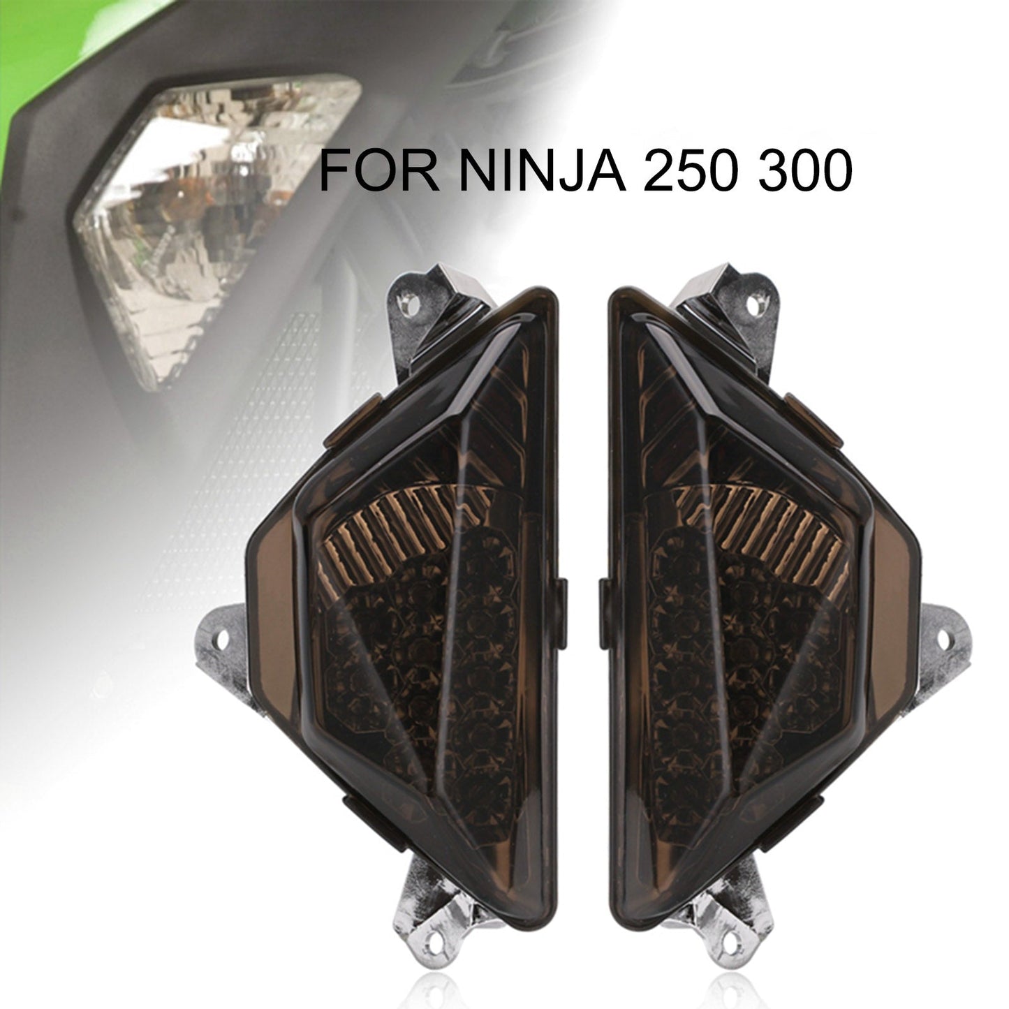 Kawasaki NINJA 250 300 2013-2016 Motorcycle LED Front Turn Signal Light Lamp