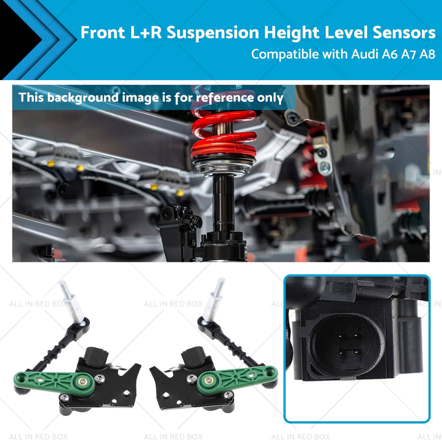 Front LR Suspension Height Level Sensors 4H0941285G Suitable for Audi A6 A7 A8-0