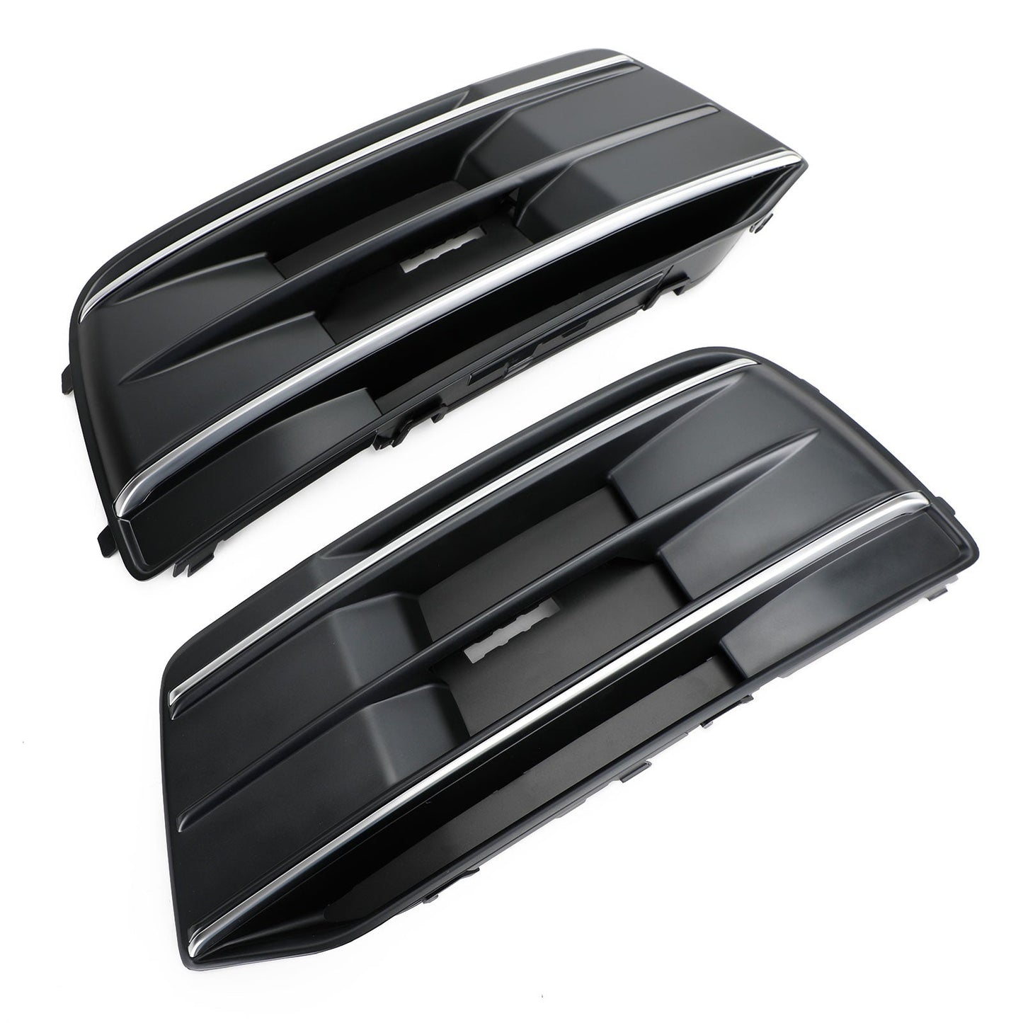 Front Bumper Grille Bezel for Audi Q5 Black/Chrome (2018-2022)