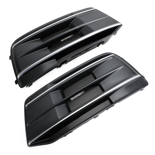 Front Bumper Grille Bezel for Audi Q5 Black/Chrome (2018-2022)