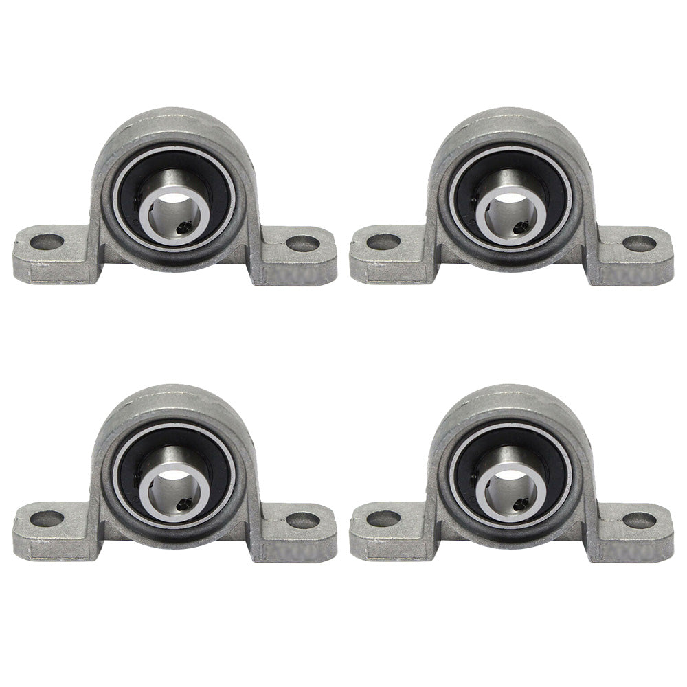 4x Ball Bearing Pillow Block Zinc Alloy Metal Suitable For 8/10/12/20mm Inner Diameter-0