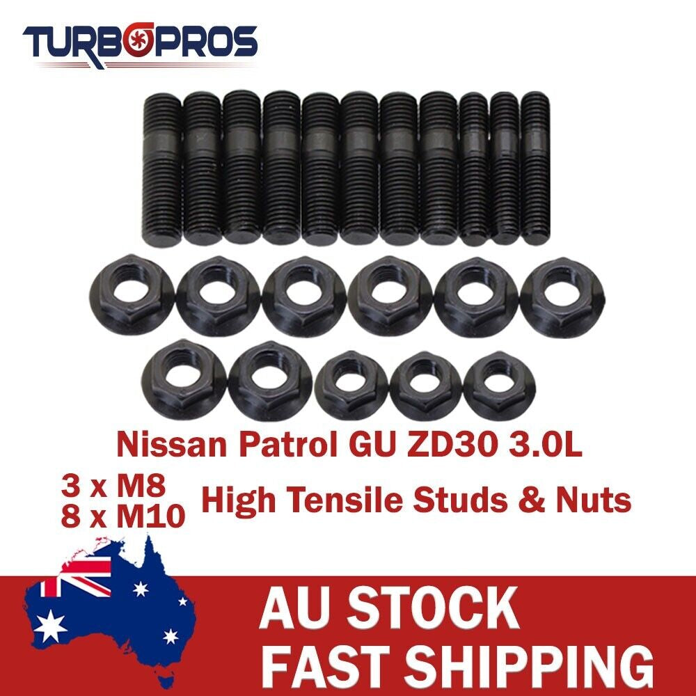 High Tensile Exhaust Manifold & EGR Stud Kit for Nissan Patrol GU ZD30 3.0L