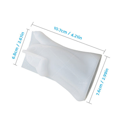 Ghost Mold Halloween Silicone With Wooden Lighted Base Suitable For DIY Resin Epoxy Casting-3