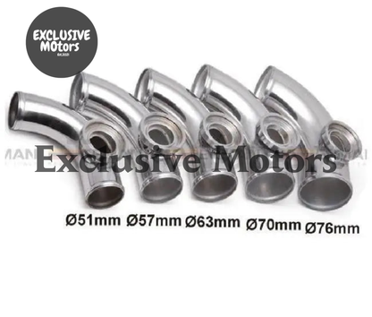3" 76mm 90 degree Flange Pipe Fit For Type-2 II 2 Adjustable SQV BOV Blow Off Valve TK-BOV01FP76-90R - Tokyo Tom's