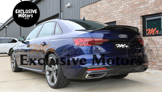 Boot Spoiler Wing Black for Audi A4/S4 Sedan 2016-2024