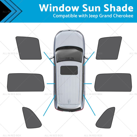 Front Rear Window Mesh Sun Shade for Jeep Grand Cherokee (2011-2023)