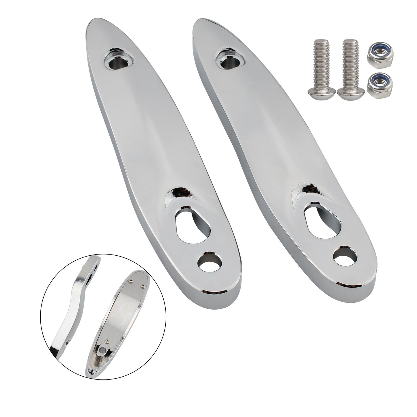 Turn Signal Extension Bracket License Plate Relocation Kit Fit for Softail 00-23 Generic