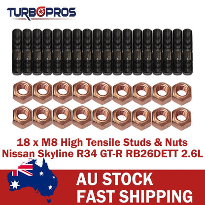 High Tensile Twin Turbo Stud Kit for Nissan Skyline R34 GT-R RB26DETT 2.6L