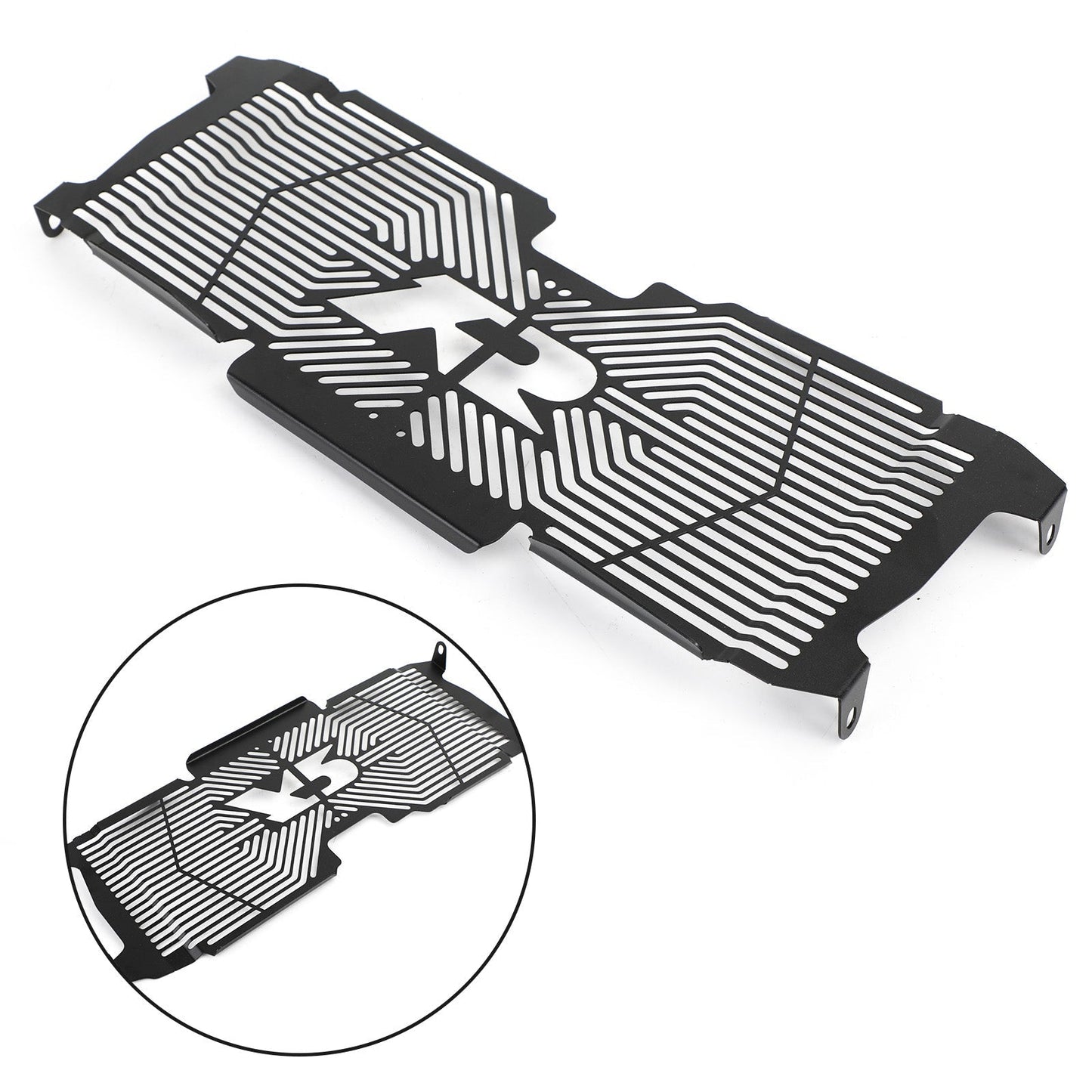 Black Radiator Guard Cover Fit for BMW R1200RS R1250RS R1200R 15-20 Black Genenic