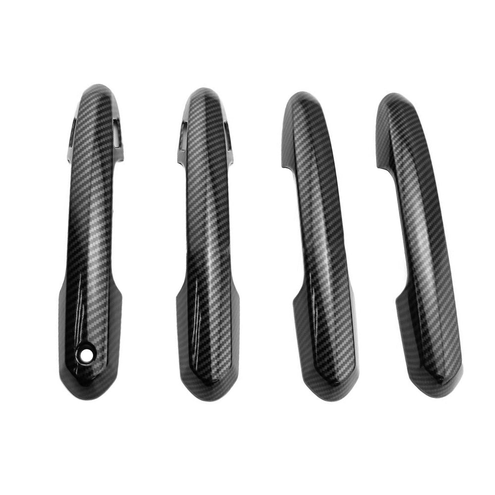Carbon Fiber Door Handle Cover + Surrounds Suitable For Toyota RAV4 Hybrid Edge 2019-2023-3