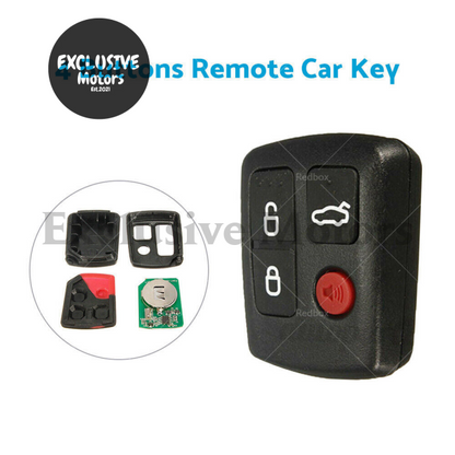 4 Button Key for Ford Territory SX, XR6, XR8, Falcon BA, BF