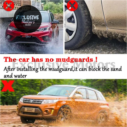 4-Piece Mud Flap Set For Subaru Legacy (2010-2014) - Front And Rear Mudguards