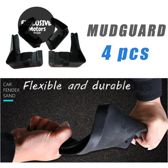 4-Piece Mud Flap Set For Subaru Legacy (2010-2014) - Front And Rear Mudguards
