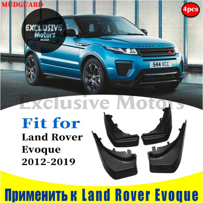 4-Piece Mudflap Set For Land Rover Evoque (2012-2019) - Front And Rear Mudguards