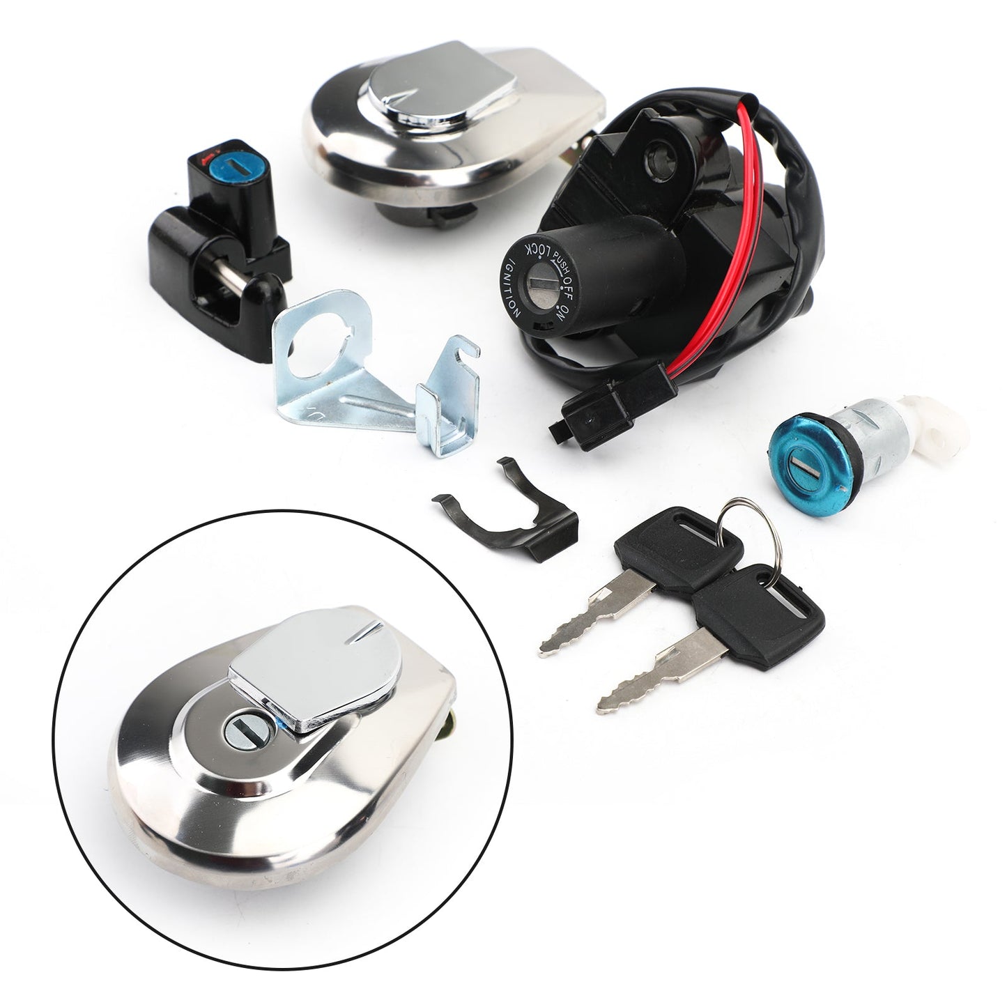 1991-2003 Honda CB 750 NightHawk Ignition Switch Fuel Gas Cap Helmet Lock Kit