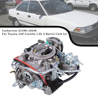 Carburetor 21100-16540 For Toyota 4AF Corolla 1.6L 2 Barrel Carb L4