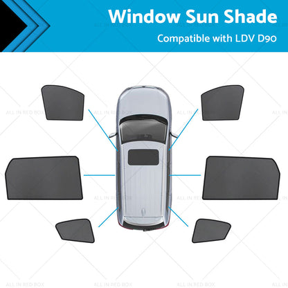Rear Car Window Magnetic Sun Shade Mesh Suitable For LDV D90 2017-2023-0