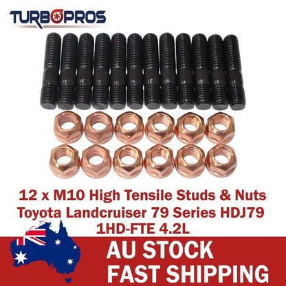High Tensile Exhaust Manifold Studs for Toyota Landcruiser 79 Series 1HD 4.2L