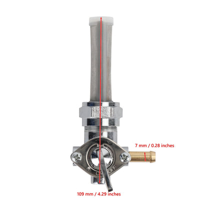 Petcock Fuel Valve Right Spigot 22mm fit for Softail Electra Glide Road King Generic