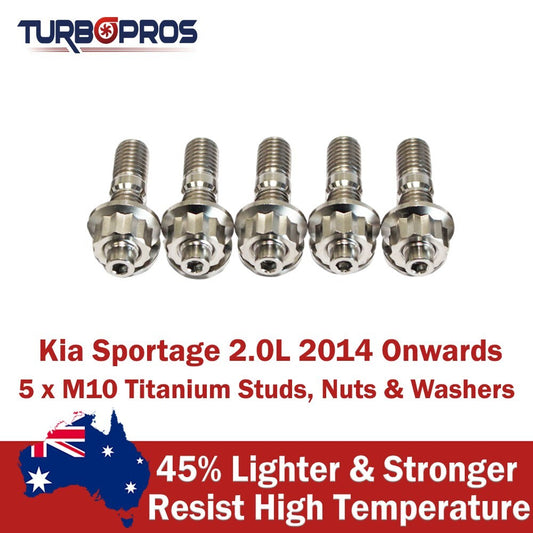 Titanium Turbo Charger Stud Kit for Kia Sportage 2.0L 2014 Onwards