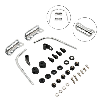 Universal Motorcycle Retro Cafe Racer Headlight Windshield Mounting Bracket