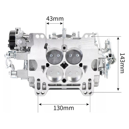 4 Barrel Carburetor For Edelbrock 1411 Performer 750 CFM Electric Choke