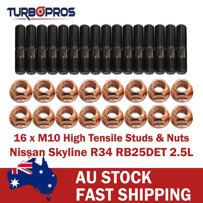 High Tensile Exhaust Manifold&Turbo Stud Kit for Nissan Skyline R34 RB25DET 2.5L