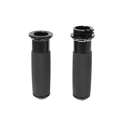 1-inch Pair Black Hand Grip Handle Bar Suitable For Harley-Davidson Touring 2000-2020 / Dyna 2000-2017 / Sportster 2004-2020-2