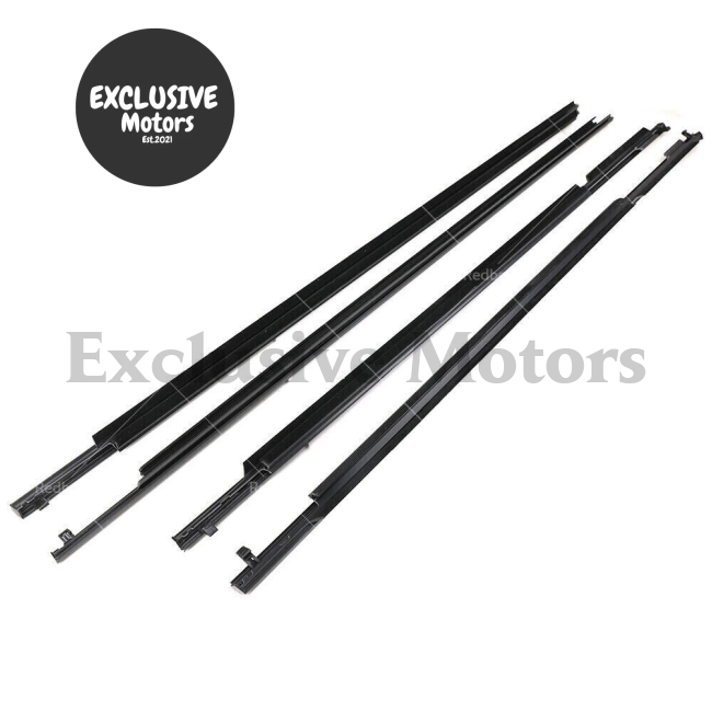 4X Door Glass Seal Weatherstrip for Toyota Land Cruiser Prado 120 Series