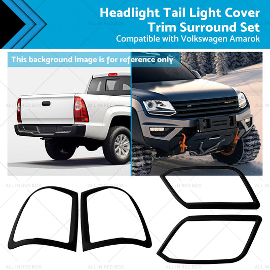 Headlight Tail Light Trim Set for Volkswagen Amarok 2009-2022