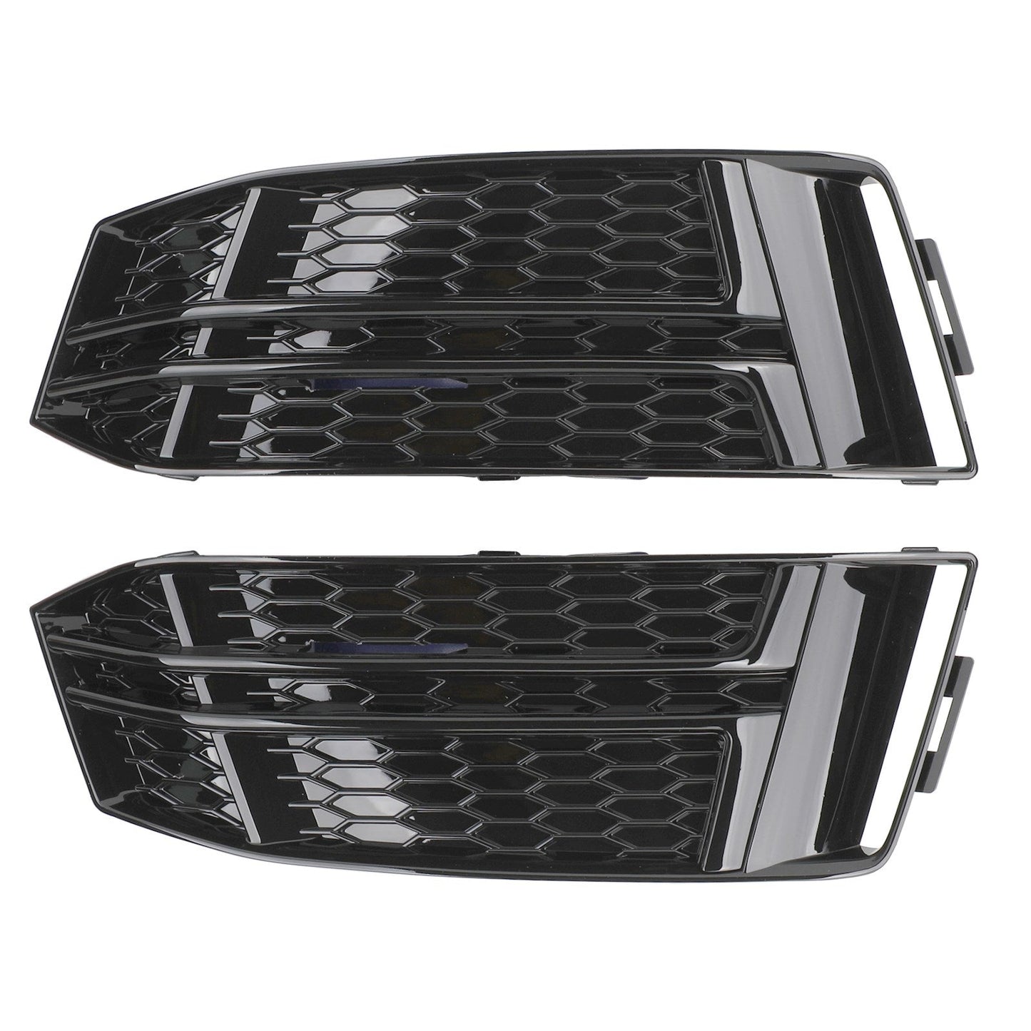 Front Fog Light Cover for Audi A4 B9 S-Line (2016-2018) Black Grille