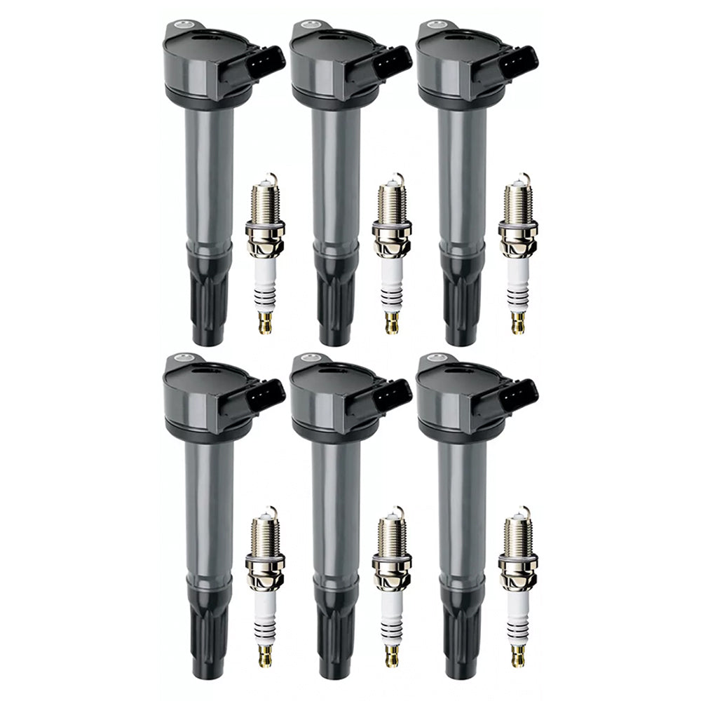 6x Ignition Coils & Iridium Plugs Suitable for Toyota Aurion/Kluger 3.5L-0
