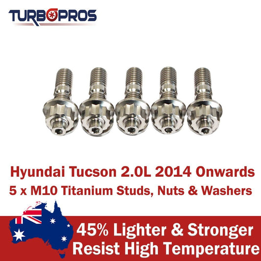 Titanium Turbo Charger Stud Kit for Hyundai Tucson 2.0L 2014 Onwards