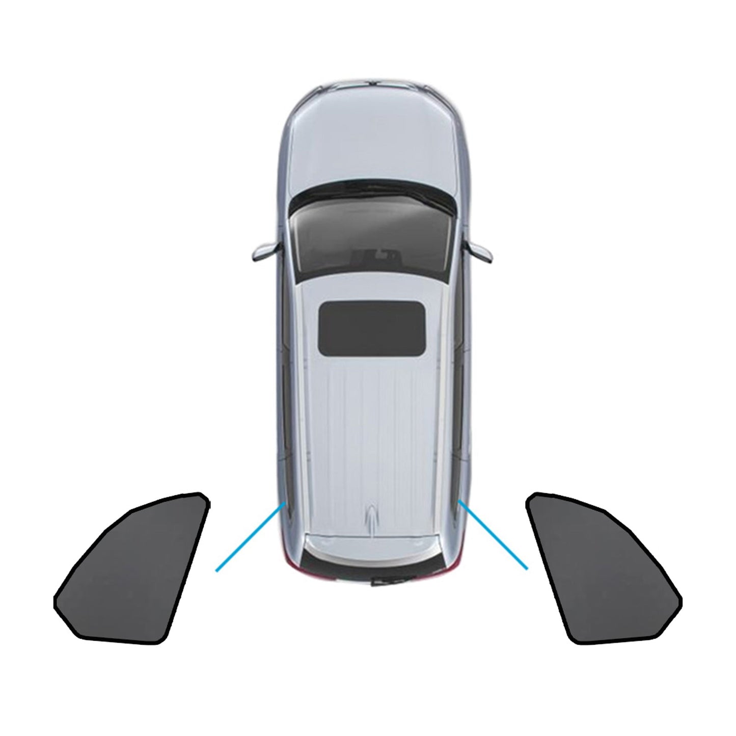 Car Window Sun Shade Magnetic Sun Blind Mesh Suitable For BMW X5 F95 / G05 2018-On-4