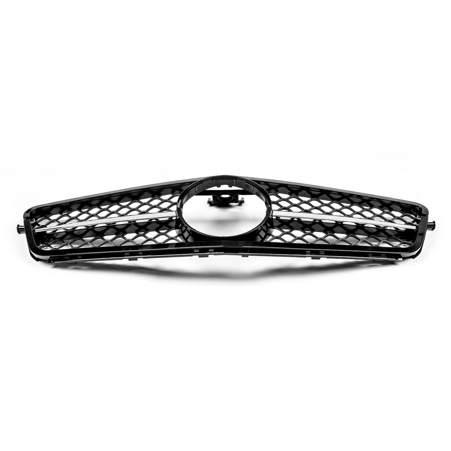 Gloss Black Chrome Front Grille for Mercedes C-Class W204 08-14
