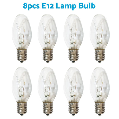 8x 7W/10W 240V E12/E14 Clear Bulbs Suitable For Night Light Replacement Warm Yellow Light-6
