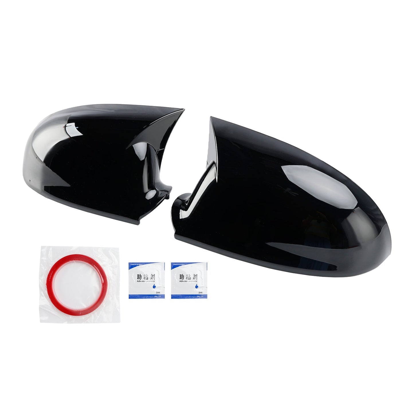 Gloss Black Mirror Cover Caps for VW Jetta (2005-2011)