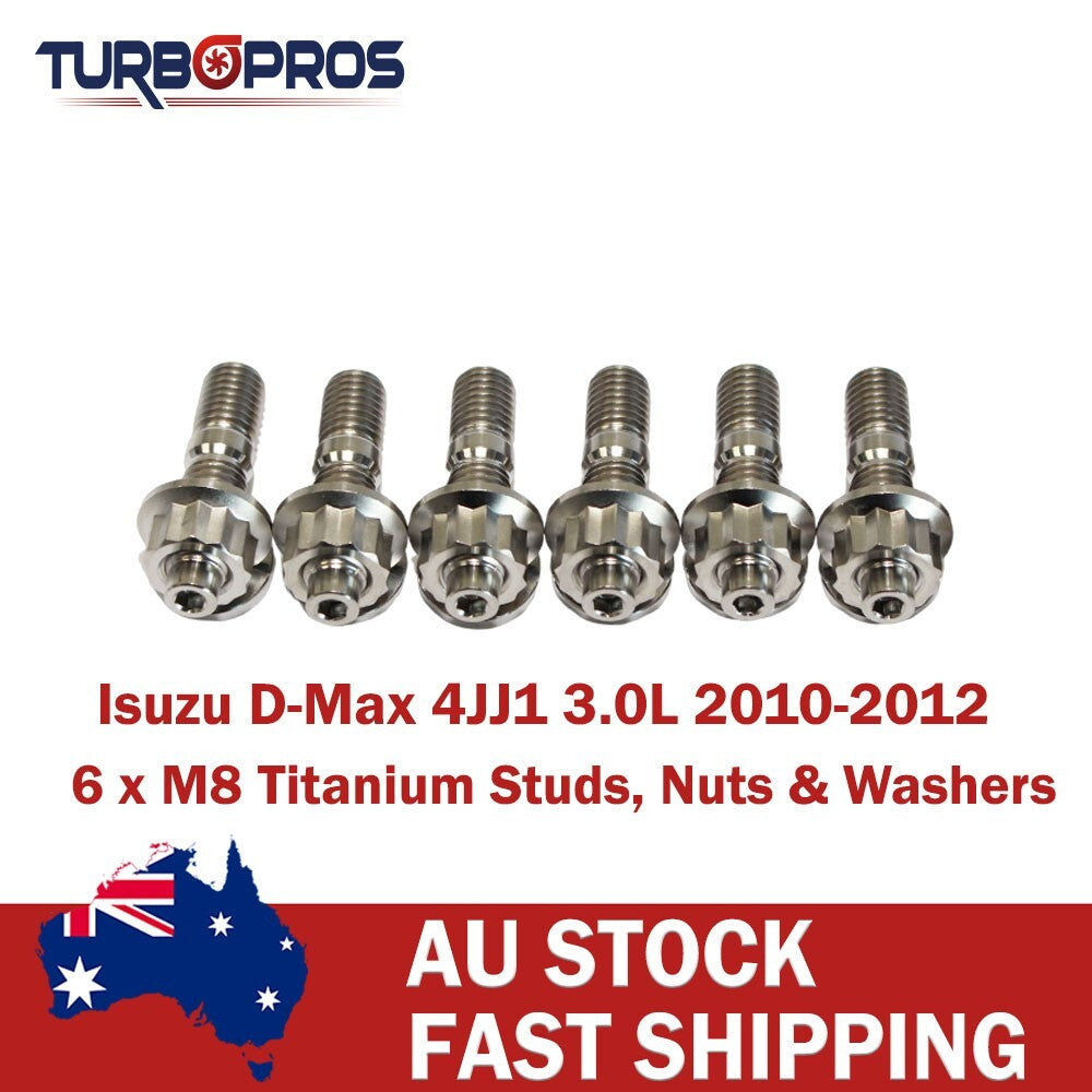 Titanium Turbo Charger Stud Kit for Isuzu D-Max 4JJ1 3.0L 2010-2012