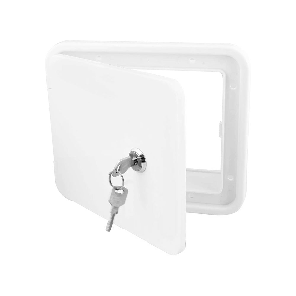 Caravan Utility Door Access Hatch Rectangle 194x165mm Suitable For RV Motorhome With Lock-3