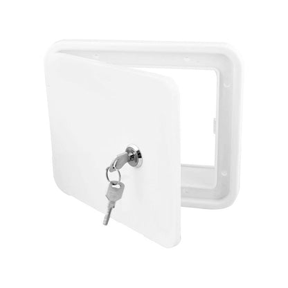 Caravan Utility Door Access Hatch Rectangle 194x165mm Suitable For RV Motorhome With Lock-3