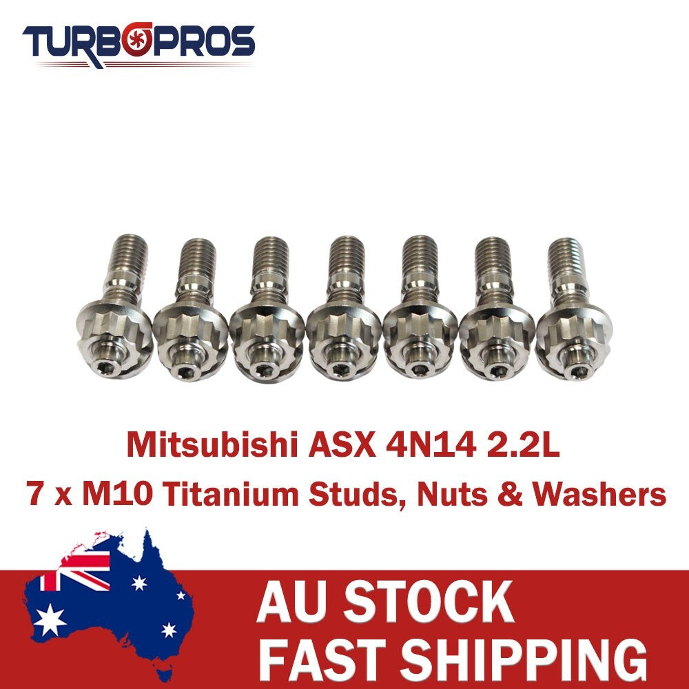 Titanium Turbo Charger Stud Kit for Mitsubishi ASX 4N14 2.2L