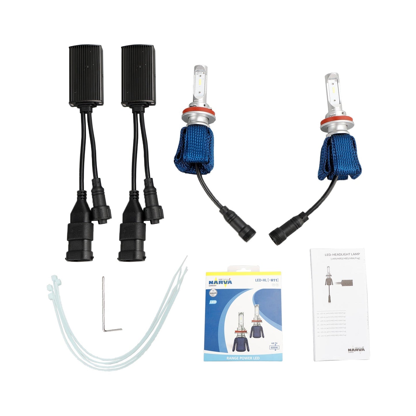 H11 LED Headlight Bulb 6000K for NARVA Range Power (Waterproof)