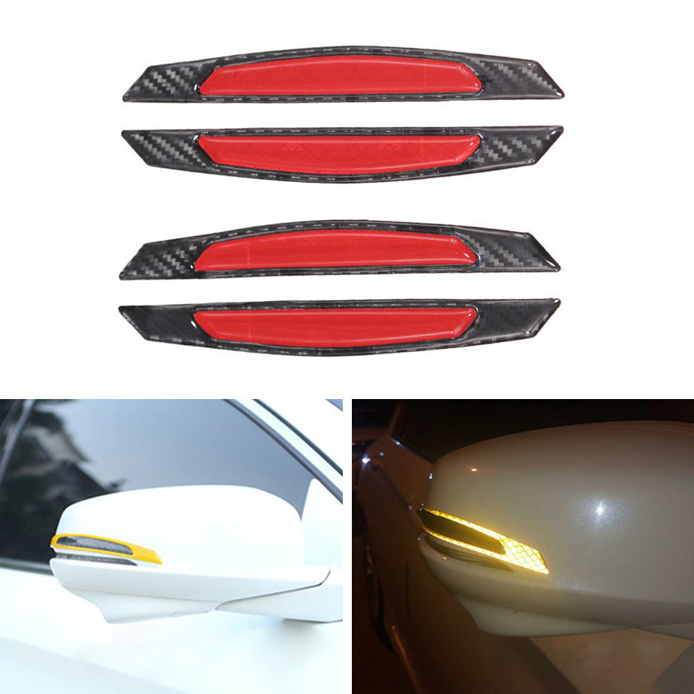 Reflective Carbon Fiber Car Door Edge Guard Bump Protector Sticker Suitable For Universal Use-4